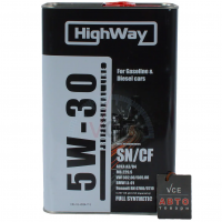 10117 HighWay Масла моторні 5W-30 SN/CF (Каністра 4л)