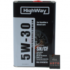 10117 HighWay Масла моторні 5W-30 SN/CF (Каністра 4л)