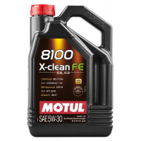 112820 MOTUL Масла моторні Motul 8100 X-CLEAN FE SAE 5W30 5L 100% синтетичне
