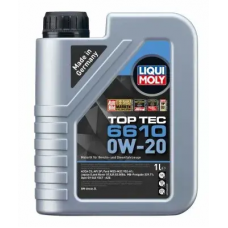21660 LIQUI MOLY Моторне масло toptec 6610 (1l) 0w20, api sp, acea c5, dexos d, ford m2c952 a1, jaguar 03.5006, land rover 03.5006, mb 229.71, opel ov0401547
