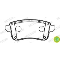 FDB4435 FERODO Комплект гальмівних колодок дисковий гальм