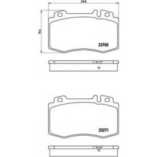 P 50 053 BREMBO Комплект гальмівних колодок дисковий гальм