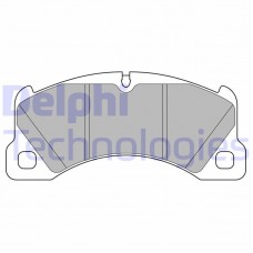 LP3629 DELPHI Комплект гальмівних колодок дисковий гальм