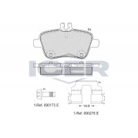 182039 ICER Комплект гальмівних колодок дисковий гальм