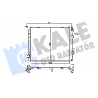 355525 KALE OTO RADYATÖR Радіатор охолодження двигуна