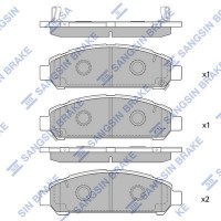 SP1454 Hi-Q Комплект гальмівних колодок дисковий гальм