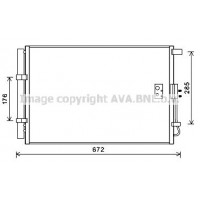 KA5229D AVA QUALITY COOLING Конденсатор кондиціонера