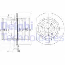 BG2431 DELPHI Гальмівний диск