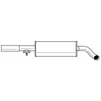10422 SIGAM Середній глушник вихлопних газів