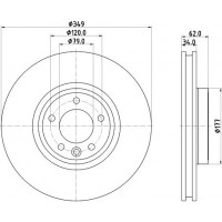 8DD 355 132-551 HELLA Гальмівний диск