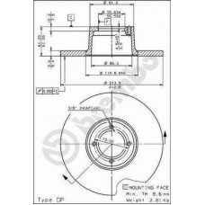 14030 AP Гальмівний диск
