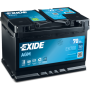 Батарея аккумуляторная EXIDE START-STOP AGM 70Ah (-/+) 760EN (EK700) купити в Україні