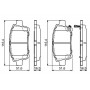0 986 424 803 BOSCH Комплект гальмівних колодок дисковий гальм