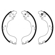 0 986 487 962 BOSCH Комплект гальмівних колодок