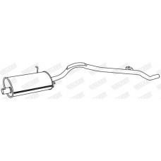 70295 WALKER Середній глушник вихлопних газів