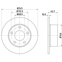 8DD 355 102-801 HELLA Гальмівний диск