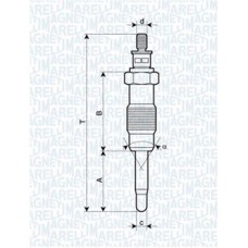 062500300304 MAGNETI MARELLI Свічка розжарювання