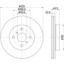 8DD 355 134-981 HELLA PAGID Гальмівний диск