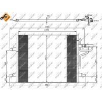 35936 NRF Конденсатор кондиціонера