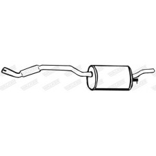 14017 WALKER Глушник вихлопних газів кінцевий