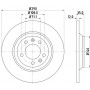 8DD 355 110-801 HELLA PAGID Гальмівний диск