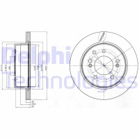 BG4273 DELPHI Гальмівний диск