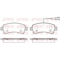 1588.02 REMSA Комплект гальмівних колодок дисковий гальм