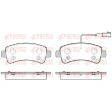 1588.02 REMSA Комплект гальмівних колодок дисковий гальм