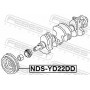 NDS-YD22DD FEBEST Ремінний шків колінчастий вал