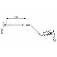 1 987 481 717 BOSCH Гальмівний шланг