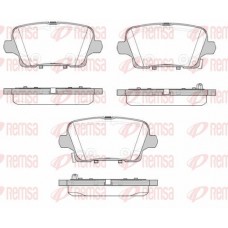 1821.02 REMSA Комплект гальмівних колодок дисковий гальм