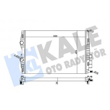 355830 KALE OTO RADYATÖR Радіатор охолодження двигуна