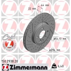 150.2938.20 ZIMMERMANN Гальмівний диск
