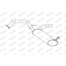 25285 WALKER Глушник вихлопних газів кінцевий