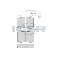 180250 ICER КомплеК т гальмівних колодок, дискове гальмо