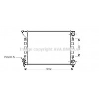 VN2071 AVA QUALITY COOLING Радіатор охолодження двигуна