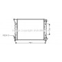 VN2071 AVA QUALITY COOLING Радіатор охолодження двигуна