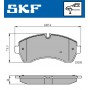 VKBP 80115 SKF Комплект гальмівних колодок дисковий гальм