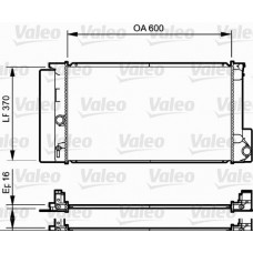 735250 VALEO Радіатор охолодження двигуна