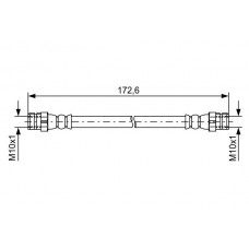 1 987 481 737 BOSCH Гальмівний шланг