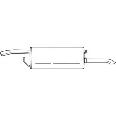 26653 SIGAM Глушник вихлопних газів кінцевий