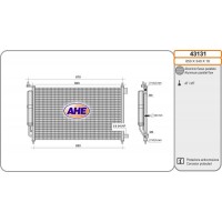 43131 AHE Конденсатор кондиціонера