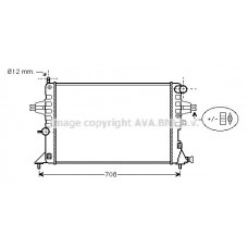 OLA2296 AVA QUALITY COOLING Радіатор охолодження двигуна