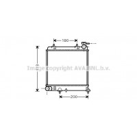 HYA2085 AVA QUALITY COOLING Радіатор охолодження двигуна