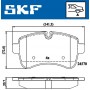 VKBP 90140 SKF КомплеК т гальмівних колодок, дискове гальмо