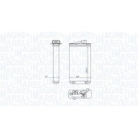 350218417000 MAGNETI MARELLI Теплообмінник обігрів салону