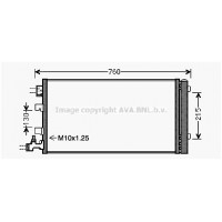 RTA5449D AVA QUALITY COOLING Конденсатор кондиціонера