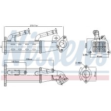 989404 NISSENS Радіатор рециркуляція ОГ