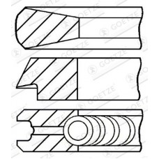 08-114400-00 GOETZE ENGINE Комплект поршневих кілець
