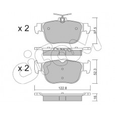 822-1281-0 CIFAM Комплект гальмівних колодок дисковий гальм
